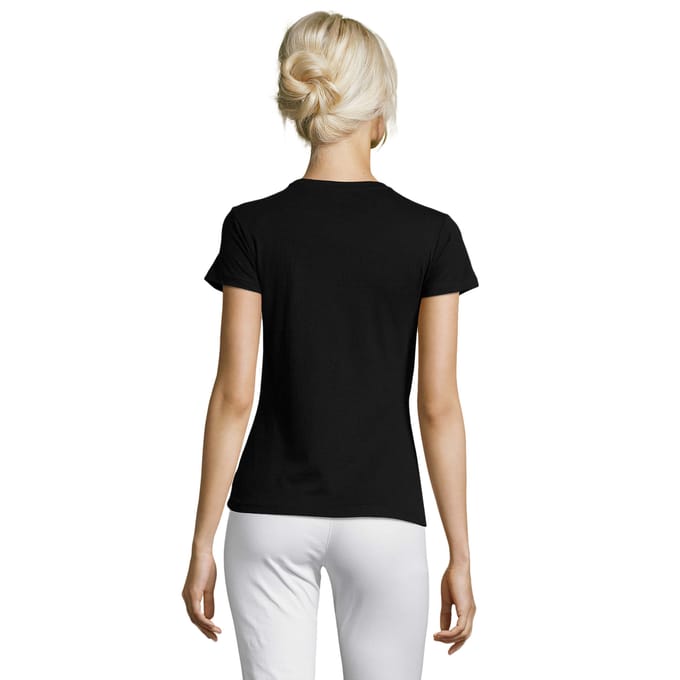 SOLS Dames/Dames Regent T-Shirt (Diep zwart)