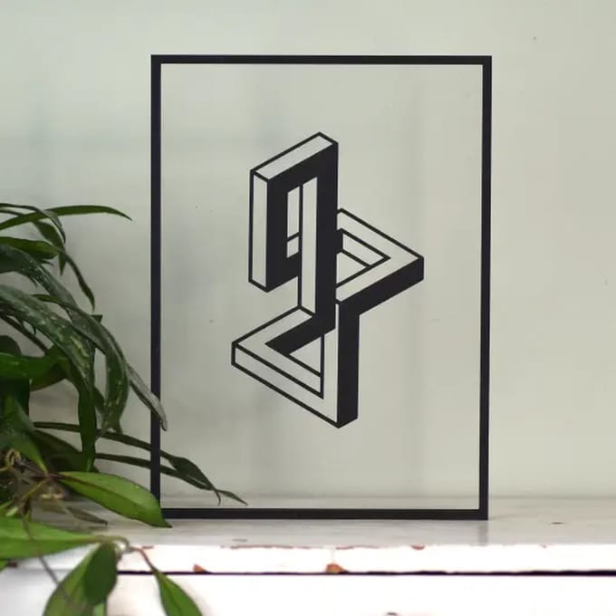 Houten lijstje – Floating Frames – Optische illusie #2