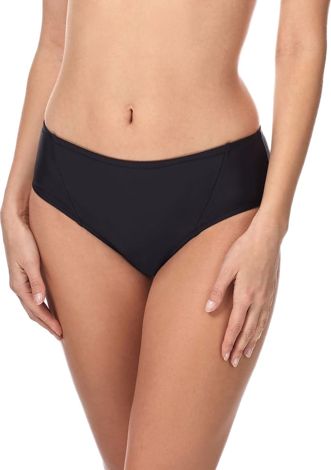 Merry Style Dames Zwembroek - Bikinibroekje - Elastische tailleband – Polyamide & Elastaan – Zwart (9240) – 42 - MS-ET-18