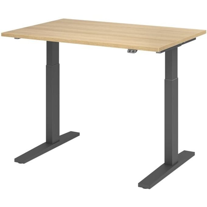 XMKA 12 G | Bureau - 120x80 Eiken Tafelhoogte I Elektrisch in hoogte verstelbaar