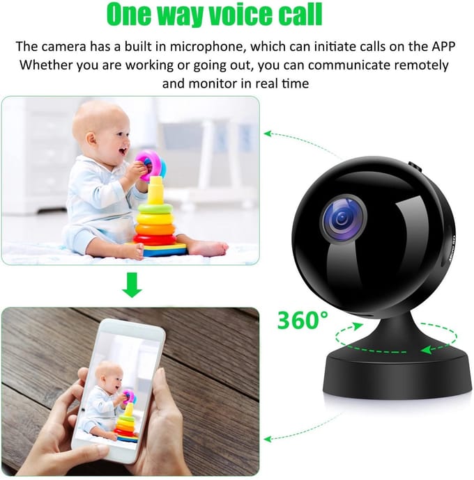 Allecto - Draadloze Wifi Camera - Oplaadbare Batterij - Beveiliging
