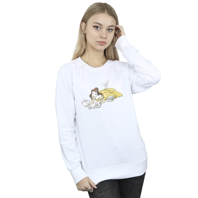 Disney Dames/Dames Beauty And The Beast Belle Leest Sweatshirt (Wit)