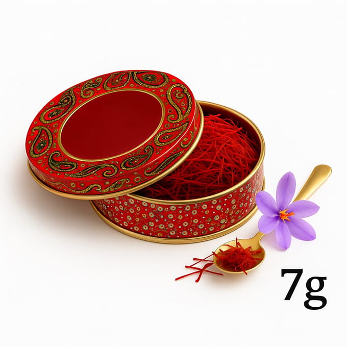 Saffraan 7 g – Premium Iraanse kwaliteit | 100% puur | Super Negin | 1e Klasse Gecertificeerd