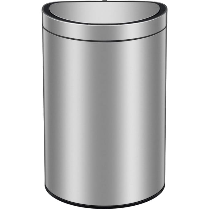 EKO - Mirage Semi-round Sensor Bin 47 liter - Stainless steel - mat RVS - Prullenbak