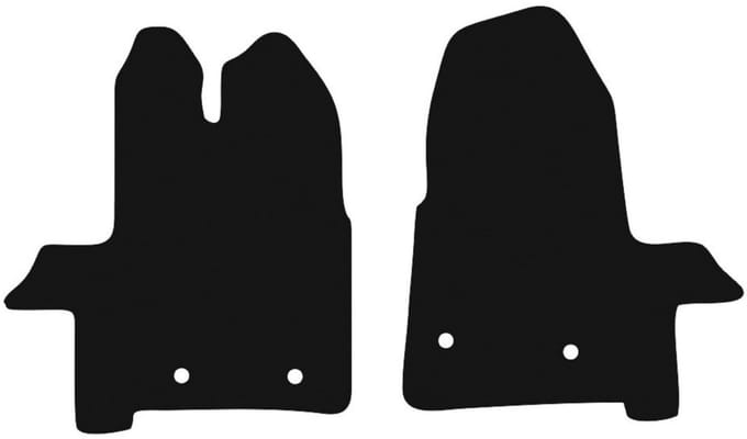 BASIC zwarte veloursmatten voor: Ford Transit bestelwagen (2019-)