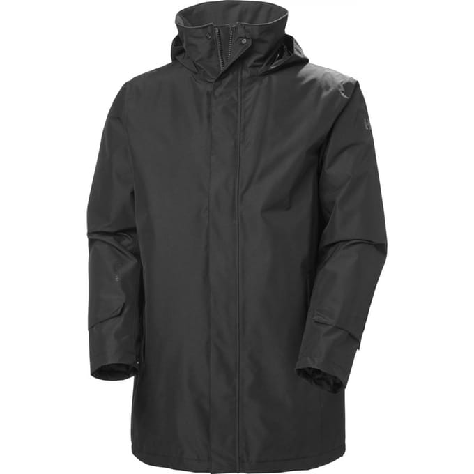 Helly Hansen - Maat XL -Dubliner Insulated Long Jacket - Heren - Zwart