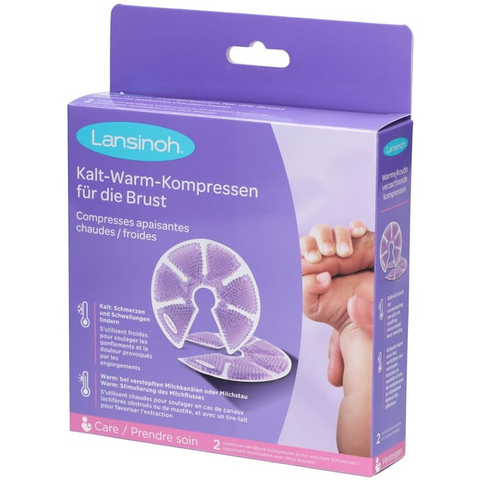 Lansinoh TheraPearl 3-in-1 Borsttherapie Warm & Koud 2 Kompres