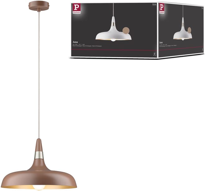 Hanglamp Juna Style E27 max. 20W Nougat dimbaar Metaal