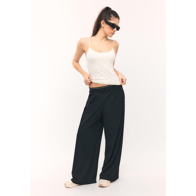 Stradivarius Basic T-shirt met bandjes  Ecru XL