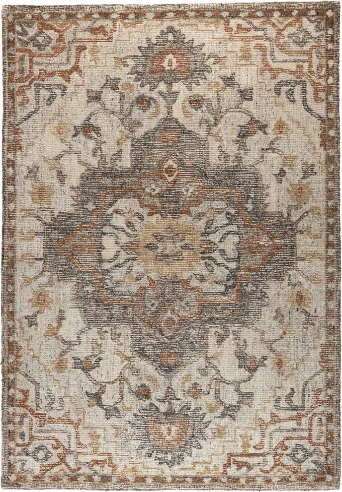 Dutchbone Amori Vloerkleed Grijs/Brick