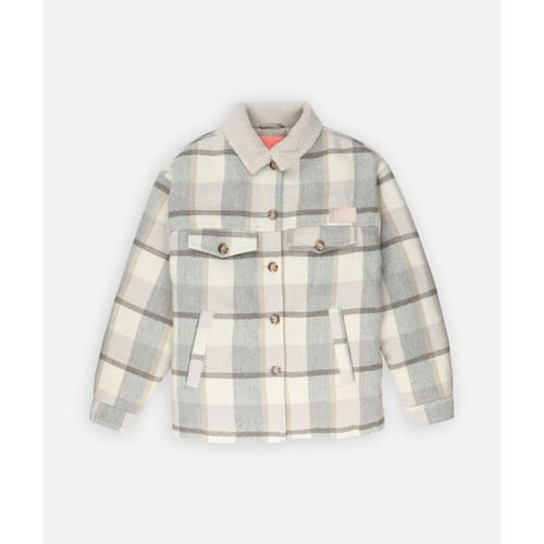 Fleece Jack Oxbow Overshirt met sherpa-voering LOGGER