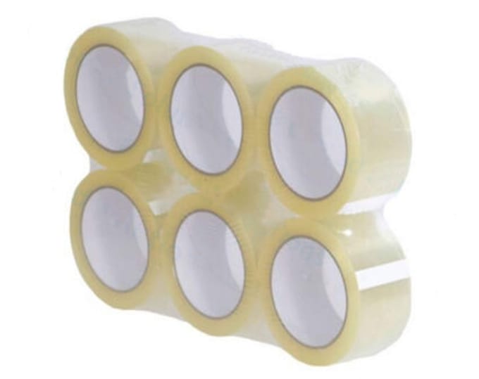 WE-PACK Verpakkingstape - Transparant - PP Plakband - 50mmx66m - 6 rollen dozen tape