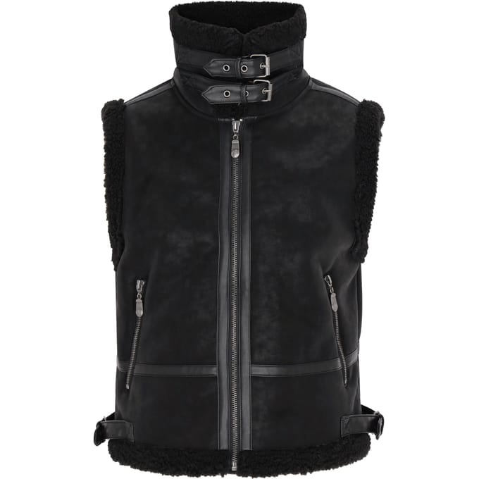 Dreimaster Waistcoat Dames zwart