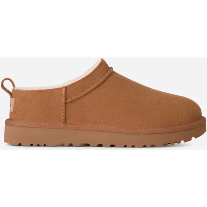UGG® Classic Micro for Women in Brown, Size 3, Suede/Polyester/Leather