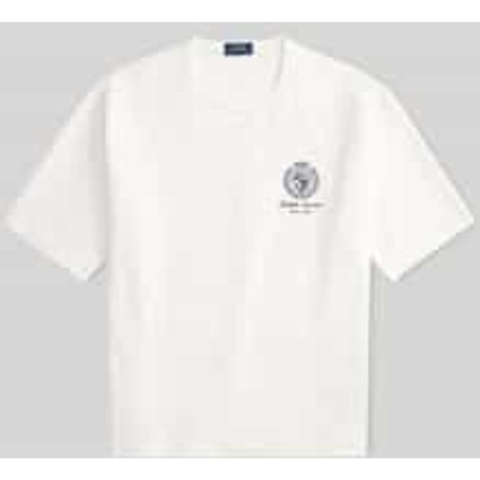 Regular fit T-shirt van puur katoen