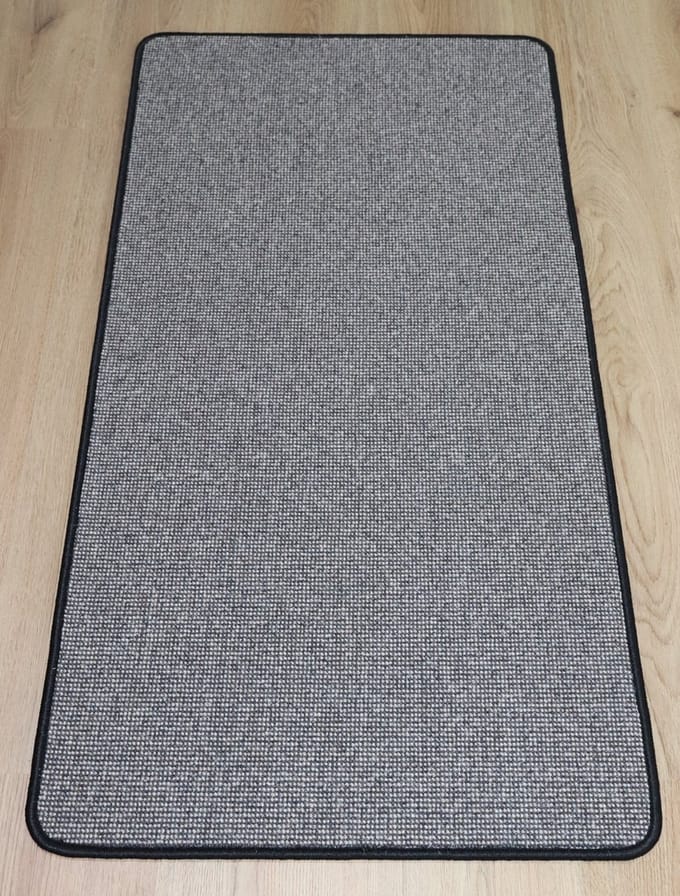PRIMA - Diva - Wollen - Droogloopmat - Vloerkleed - Loper - antraciet - bruin - ecru - 60x120cm