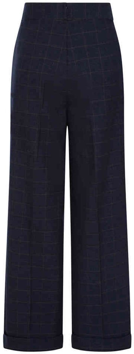 Banned - Bonnie Wijde broek - M - Donkerblauw