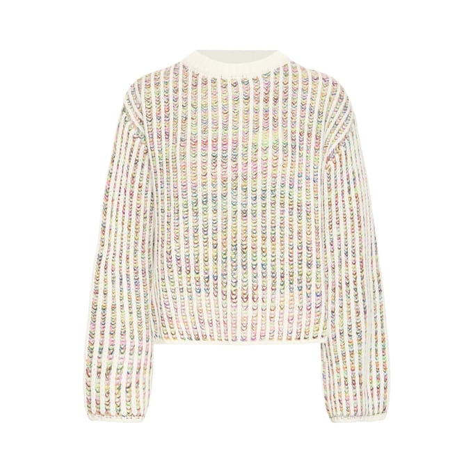 Gebreide pullover met ronde hals model 'ANILA'