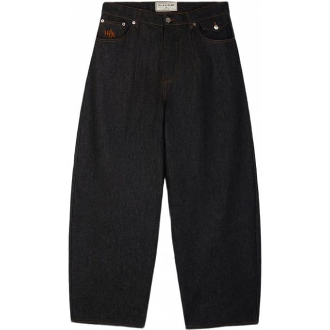 rauwe denim baloonbroek