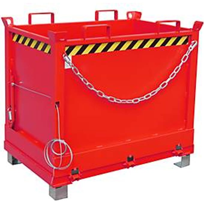 Bodemklepcontainer FB 750, rood