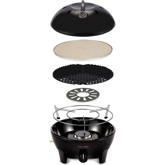 CADAC Dometic - Glamp Chef 40 - Luxe Gas BBQ - Pizzasteen - Percolatorhouder - Pandrager
