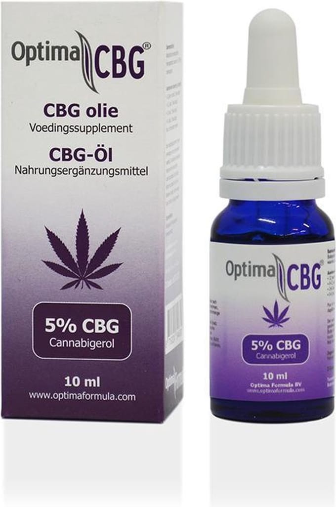 CBG olie 5%, Optima Formula, 100% zuivere CBG olie, 10ml, Cannabigerol