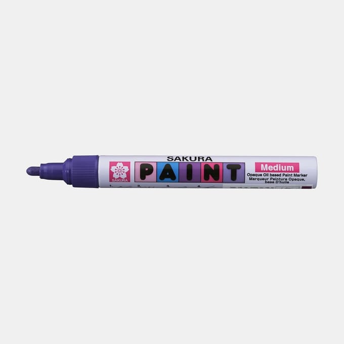 Sakura Paint Marker met paarse medium punt - duurzaam en sneldrogend