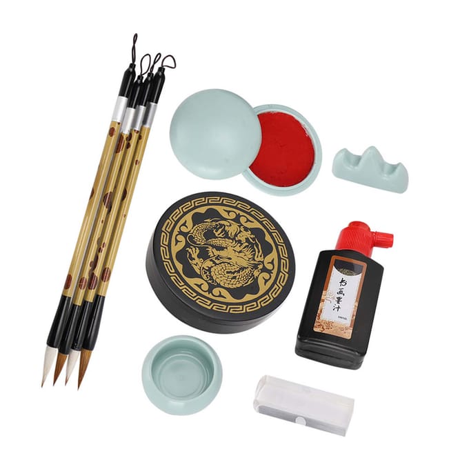Penseel Kalligrafie Set Penselen Herhaald Gebruik Student Beginner Oefening Praktische Versie beige