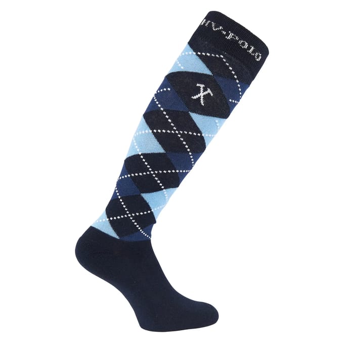 Hv Polo Sokken Hv Polo Argyle Donkerblauw-blauw