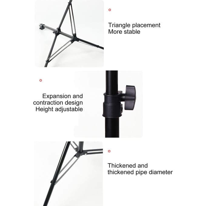 Universele Huisprojector Statief Stand Uittrekbare Projector Beugel Telefoon Camera Draagbare Houder Vullicht Stand 1 4 2.1m thick black
