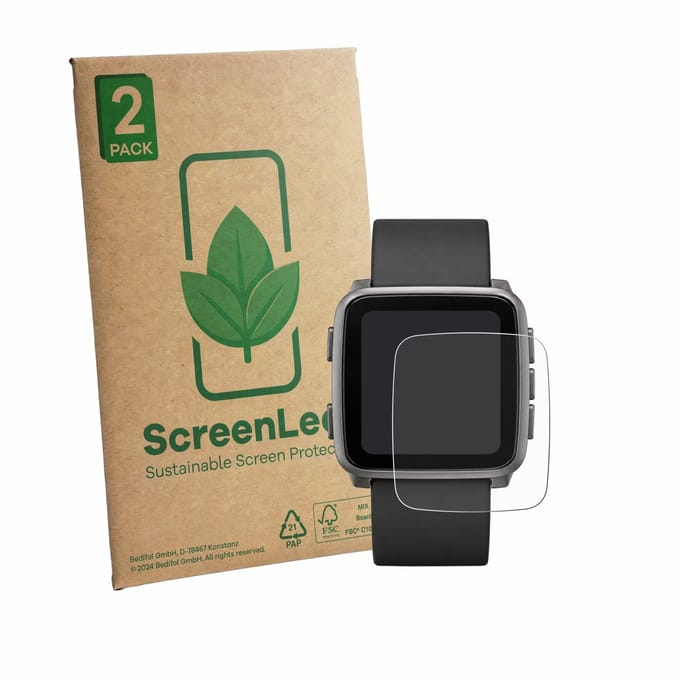 2 Stuks Screenprotector voor Pebble Time 2 2026 - Hoogwaardige Beschermfolie transparant