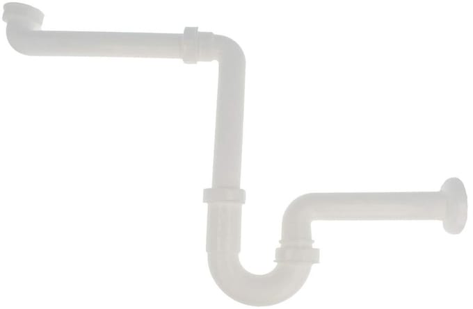 Teakea - Ruimtebesparende sifon wit Ø 32 mm - met geurafsluiting
