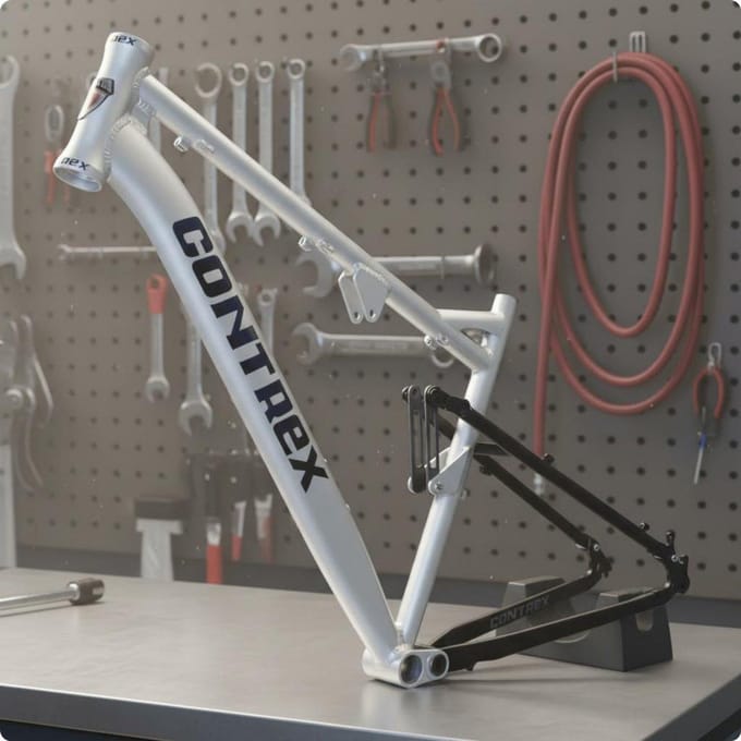Vierstang Fietsframe Schokabsorberend 4-Link Fietsframe Sportuitrusting 148mm 148mm Naafafstand Van Pavement-Klaar voor de Weg