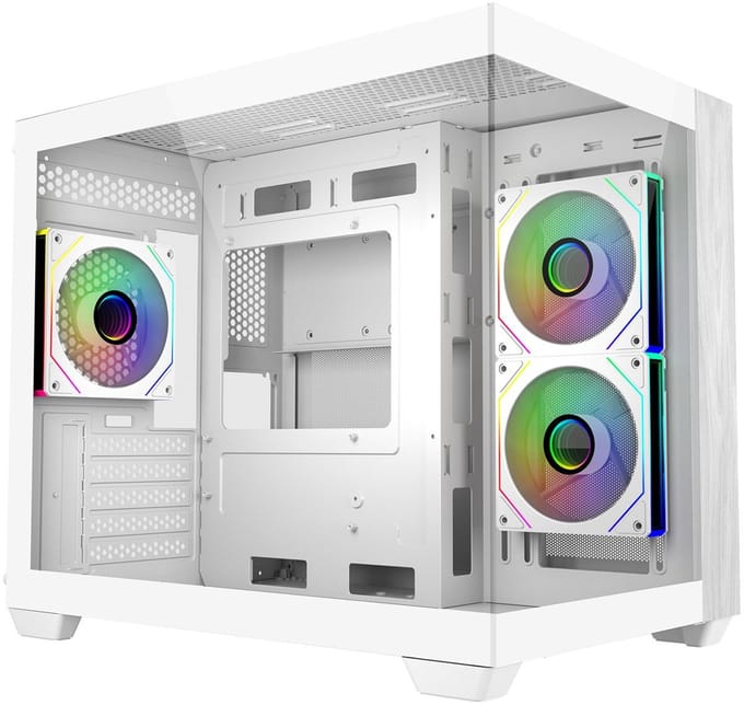 Cooler Master Elite 481 Wood - Case - Tower - Wit