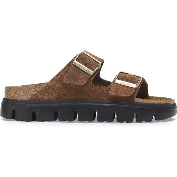 Dames suède leren sandalen met plateau Papillio Arizona