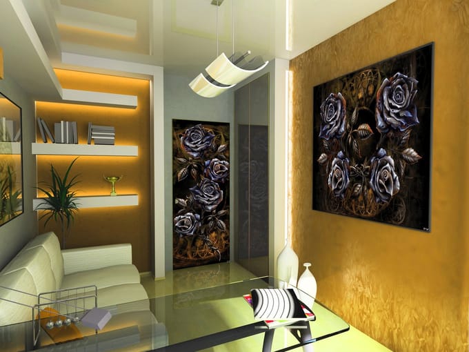 Alchemy Roses Tattoo Photo Wallcovering