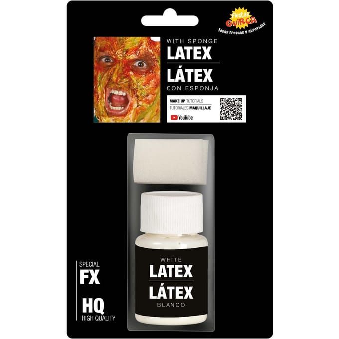 Fiestas Guirca Vloeibare Latex Blanco 26 Gram Wit 2-delig