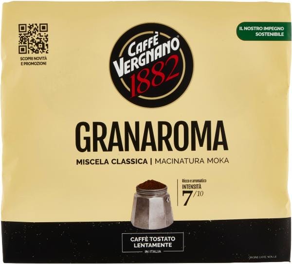 Café moulu gran aroma 500g - caffe vergnano