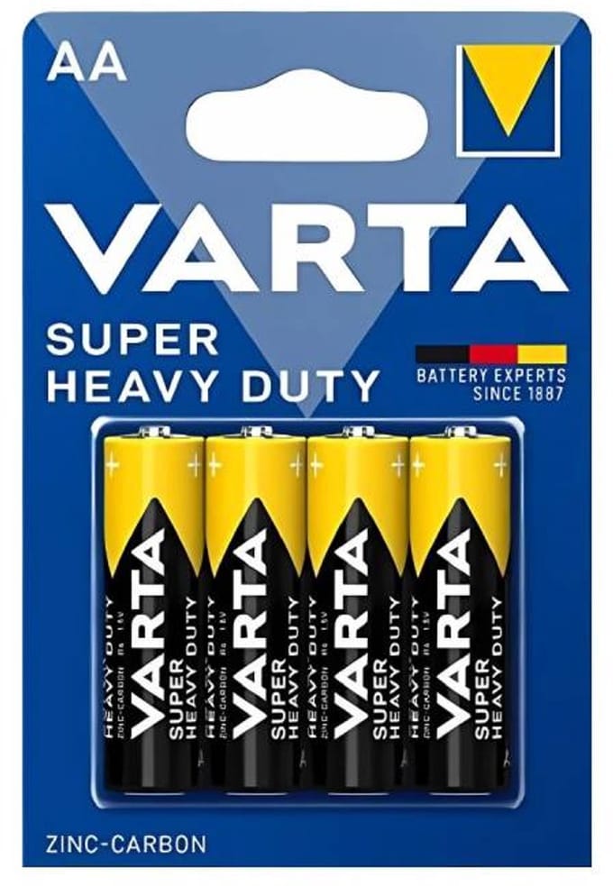 Varta Koolzink AA batterijen - 1,5 Volt - 4 stuks - Lange levensduur