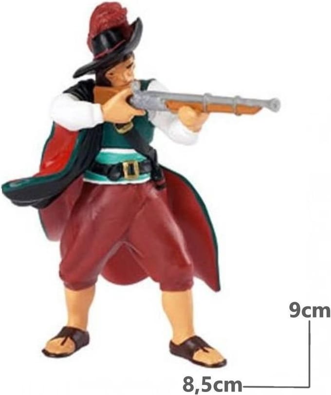 Speelfiguur - Mens - Piraat - Met musket*