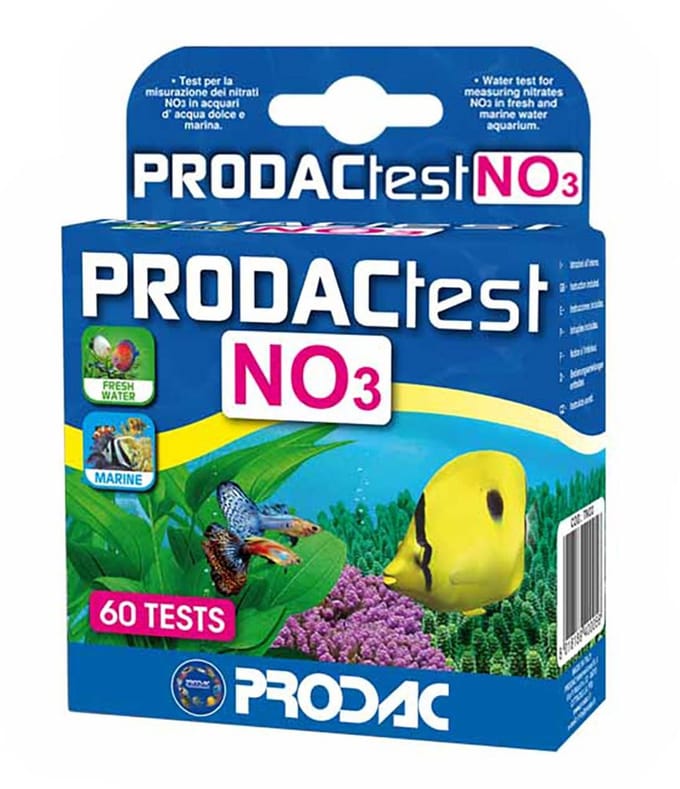 Test NO3 Prodac (Zoet/Zout water)