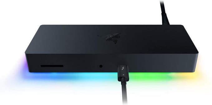Razer Thunderbolt 4 Dock - Docking Station - Chroma - SD-kaartlezer - 10 Poorten - Zwart
