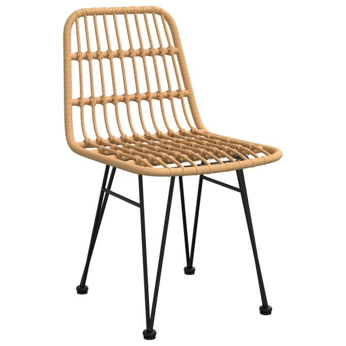 vidaXL - Tuinstoelen - 2 - st - 48x62 - 84 - cm - PE-rattan
