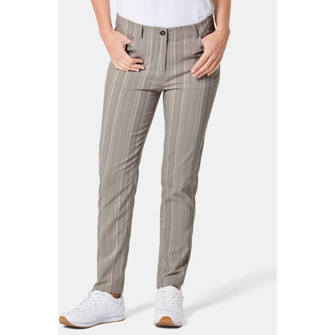 Sportieve broek met structuur van elastisch materiaal - grijs - Gr. 275 van Goldner Fashion