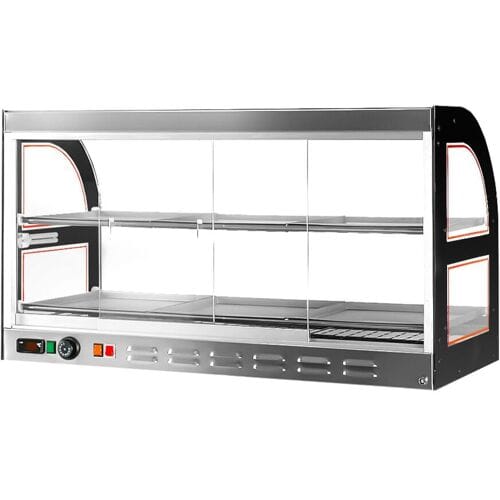 GGM Gastro Warmhaltevitrine für Hähnchen - 1,8 kW - 2 Ablagen