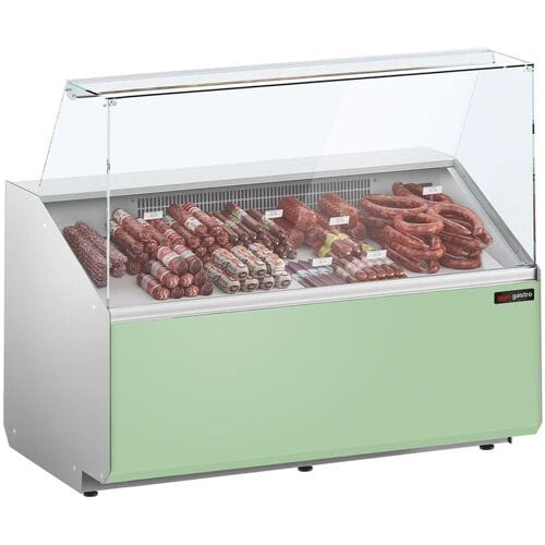 GGM Gastro Kühltheke - 1300mm - Frontblende Hellgrün