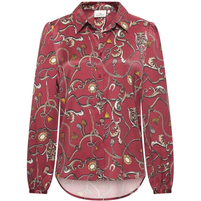 Hv Society - Blouse - Burgundy - S (36)