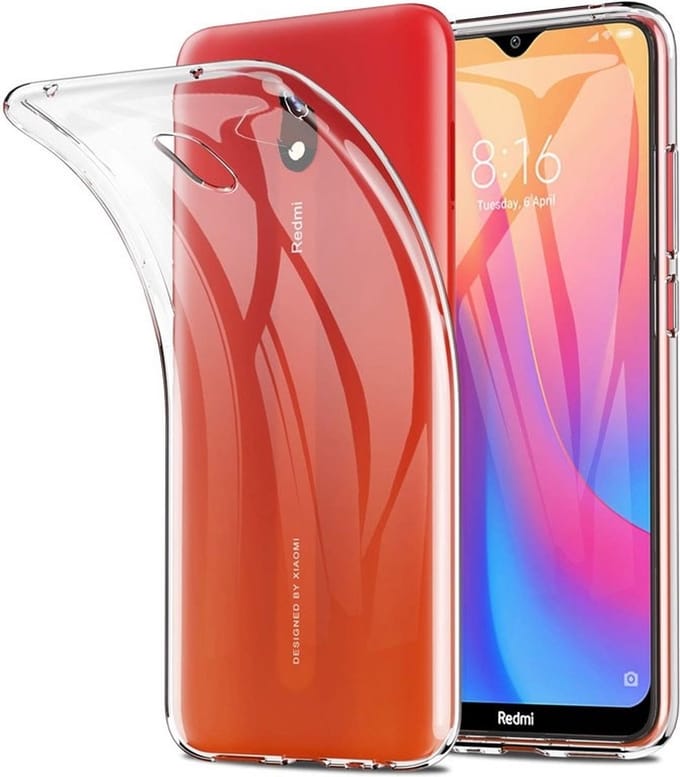 Flexibele achterkant Silicone hoesje Transparant Geschikt voor: Xiaomi Redmi 8A