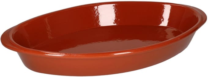 Ovale ovenschaal Boris klei 39x23cm L - 99518