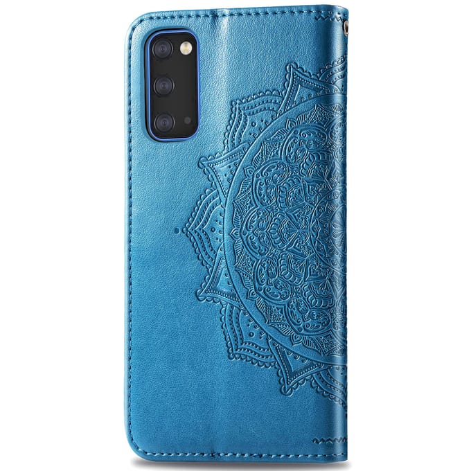 Mandala Bookcase voor de Samsung Galaxy S20 - Turquoise